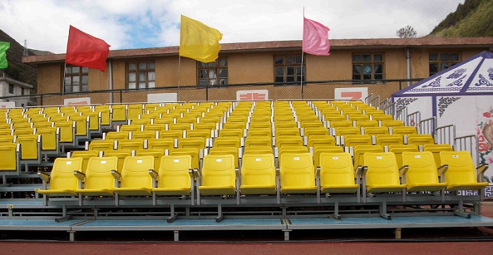 temporary grandstand seating